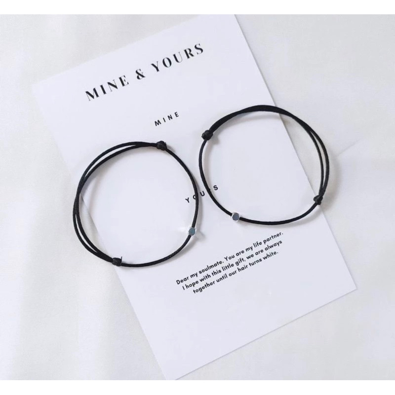 GELANG Couple Simpel PREMIUM | Gelang Couple Hitam Aesthetic | Gelang Hitam Couple