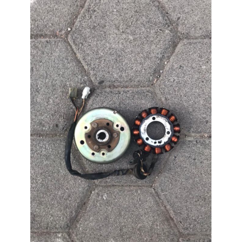 magnet plus spul/ pengapian set Yamaha Mio sporty original copotan motor
