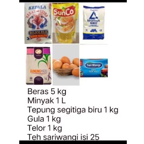 

Paket Sembako 185k