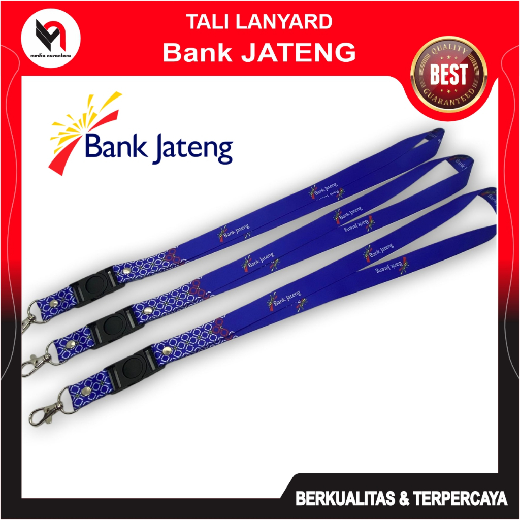 

Tali ID Card Bank Jateng Lanyard Bank JATENG READY STOCK