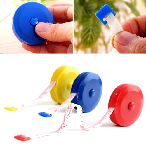 Meteran Gulung Mini Otomatis 1.5M/3M – Praktis & Mudah Digunakan -- Meteran Gulung Otomatis Mini – P