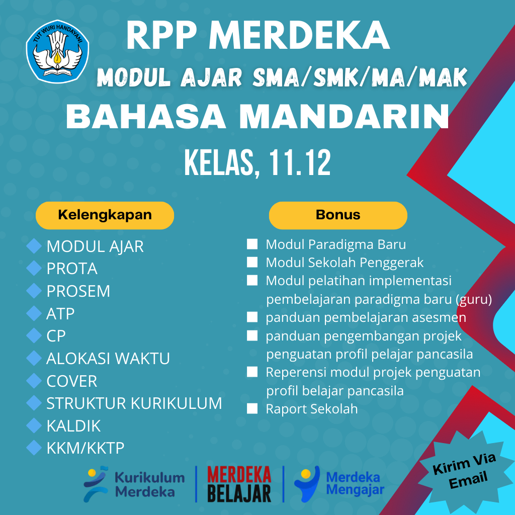 

Modul Ajar Bahasa Mandarin Kelas 10.11.12 SMA/MA/SMK/MAK/MAPK Kurikulum Merdeka