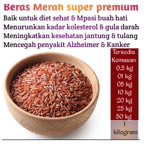 

beras merah berat 500g