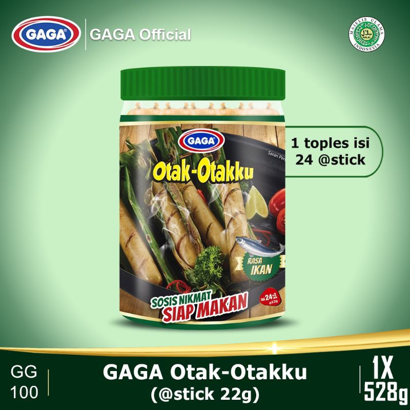 

Gaga otak otakku rasa ikan 1 toples 24+2 pcs