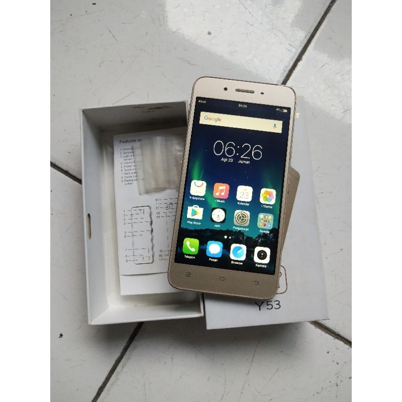 Vivo Y53 ram 2/16gb seken normal