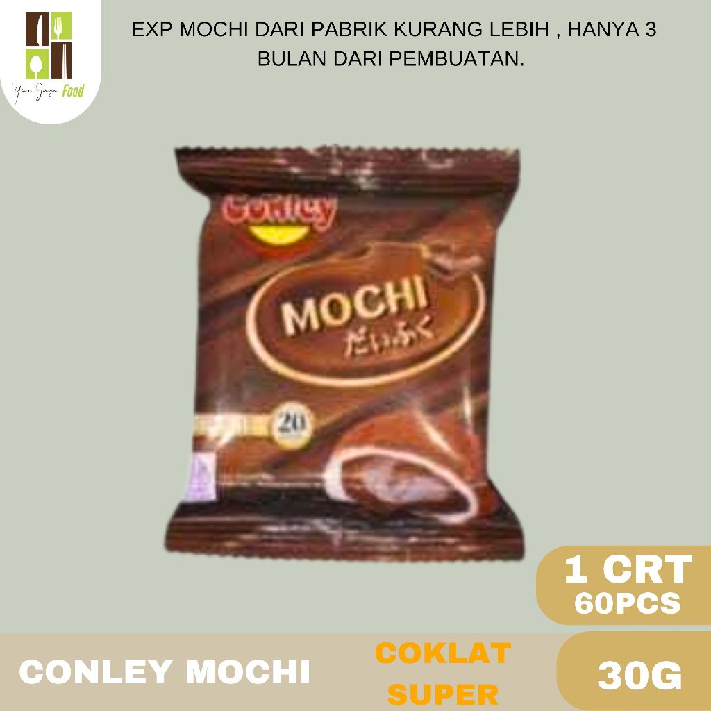 

Mochi Conley Super/ Mochi Jepang/ Mochi Viral / Kue Moci / Lembut / Rasa Matcha / Cokelat / Stroberi / Mangga / Kacang /susu 30g 1Crt 60PCS