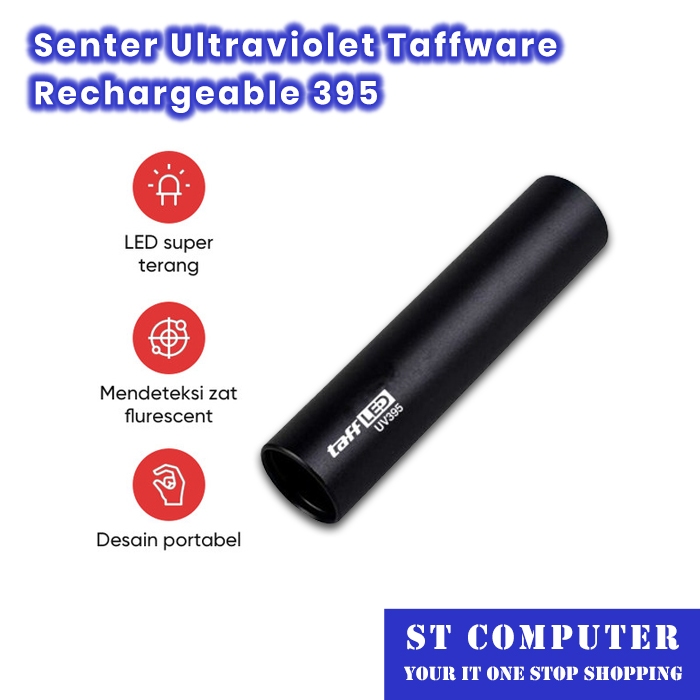 Senter Ultraviolet Taffware Rechargeable 395