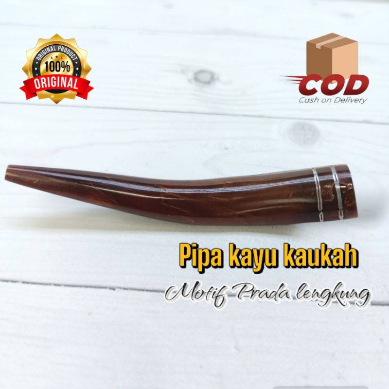 Pipa cangklong kayu kokka kaukah original motif prada lengkung