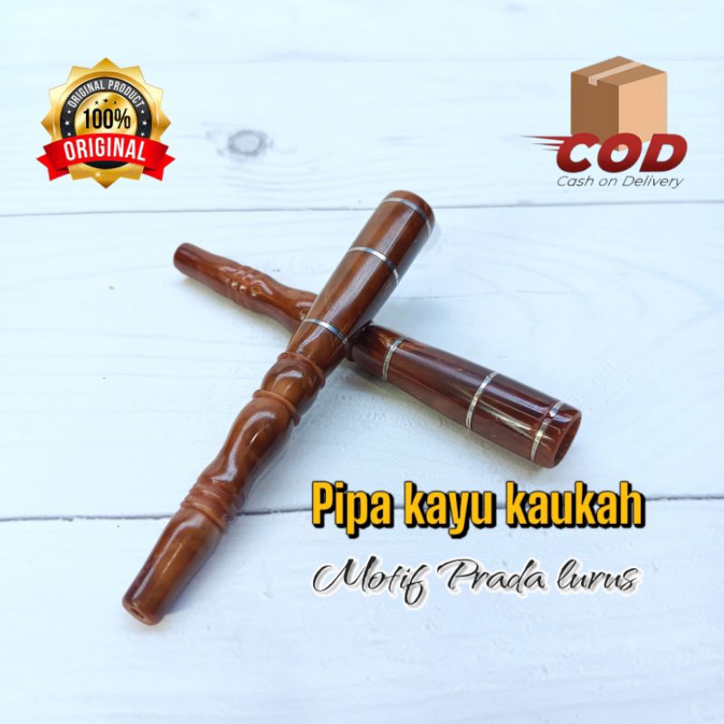 Pipa cangklong kayu kokka kaukah asli motif prada lurus