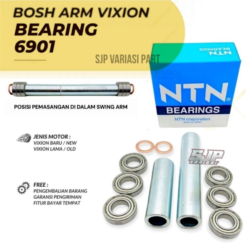 Bosh Arm Vixion Old New R Nvl Model Laher Bearing 6901 NTN ZZCM/5K NTN Original