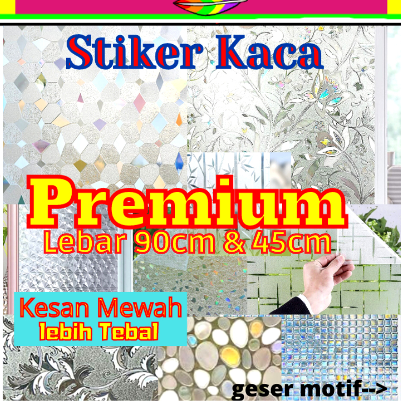 STIKER STICKER KACA SETIKER SUNBLAST WALLPAPER PINTU JENDELA HIASAN KACA KAMAR MANDI DEKORASI DECOR 