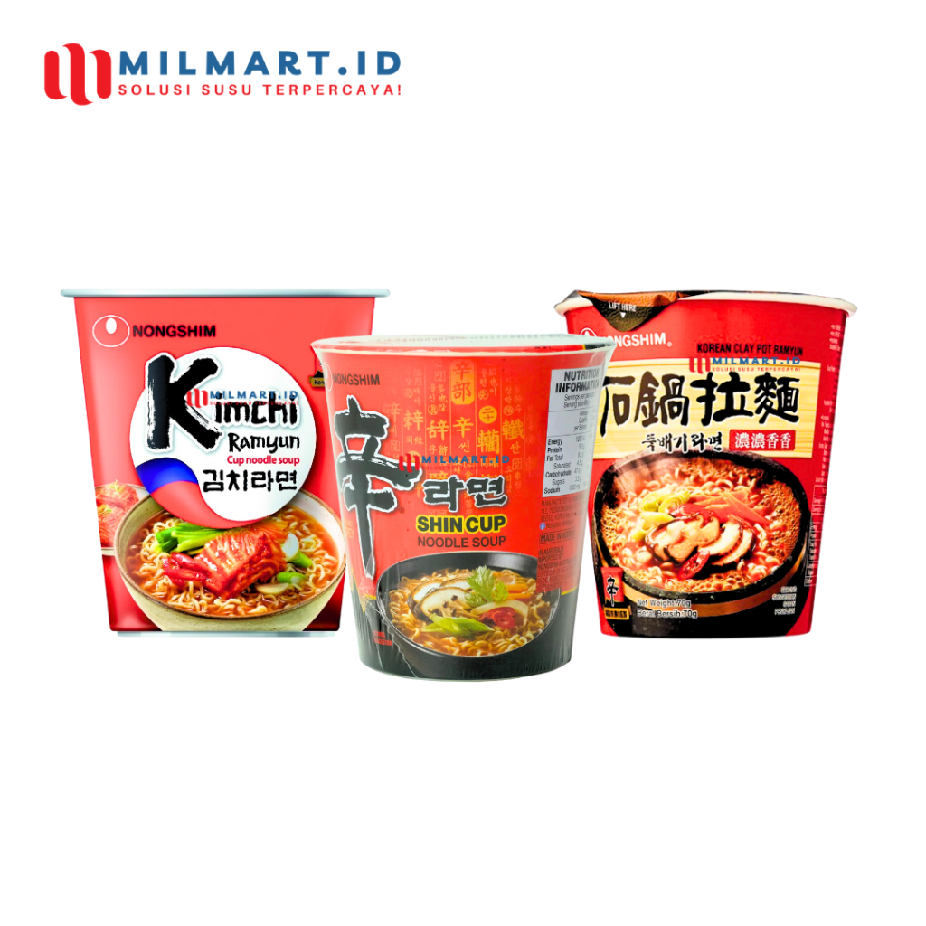 

NONG SHIM MIE INSTANT KOREA NOODLES SOUP GOURMENT SPICY NONGSHIM CUP SHIN RAMYUN INSTAN