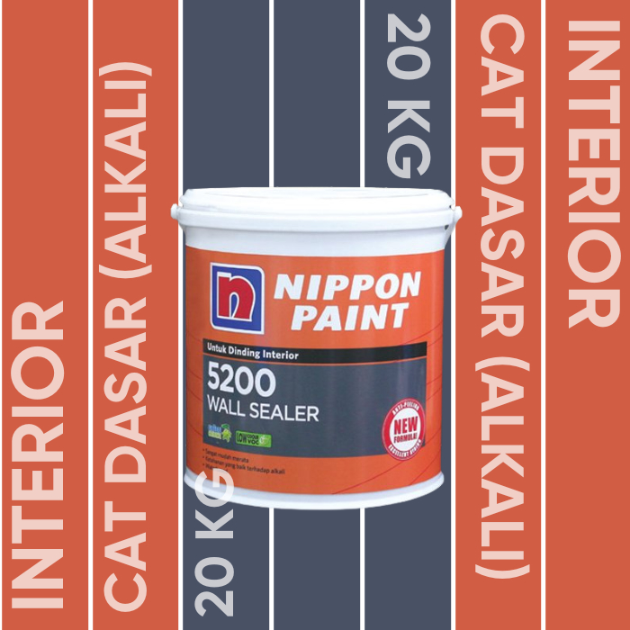Cat Dasar (Alkali) 5200 Wall Sealer Nippon Paint Interior 20 Kg
