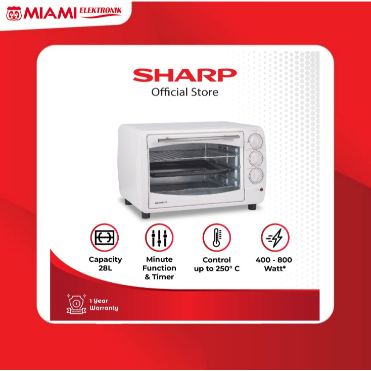 SHARP EO-28WH / EO28WH Oven Listrik 28 Liter