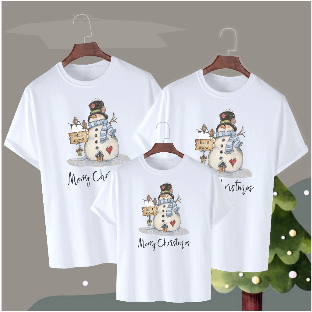 KAOS NATAL COUPLE KELUARGA / KAOS NATAL ANAK / KAOS NATAL DEWASA/KAOS NATAL COUPLE FAMILY / KAOS NAT