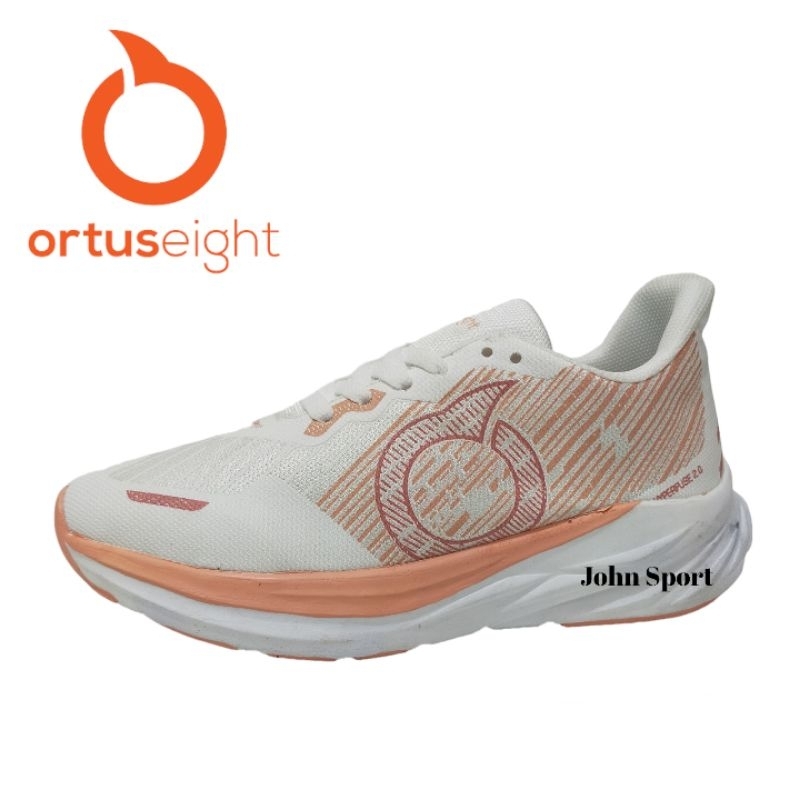 Sepatu Jogging Wanita Ortuseight Putih / Sepatu Sport Olahraga Wanita / Sepatu Senam Wanita Zumba
