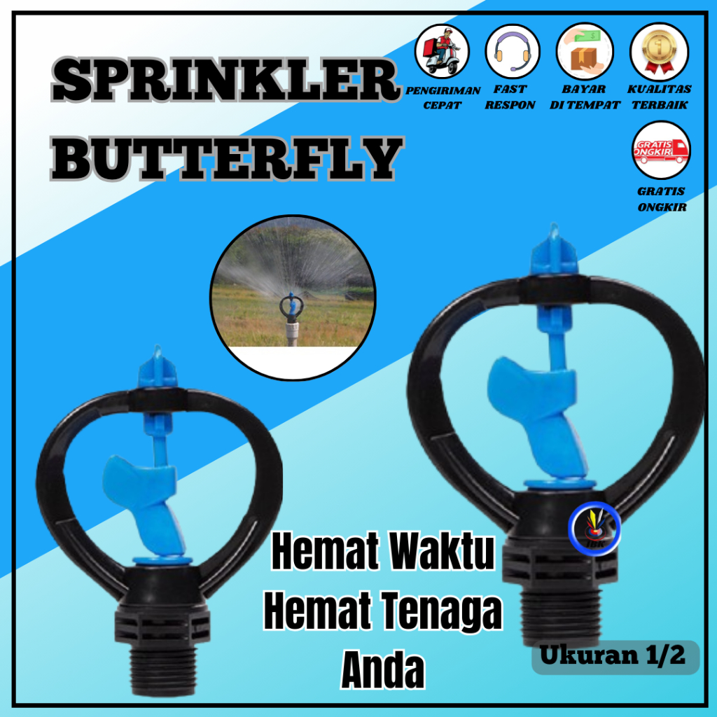 Sprinkler Pertanian Sprinkler kupu-kupu Plus Sok Drat Sprinkler Taman Kebun IBK_123