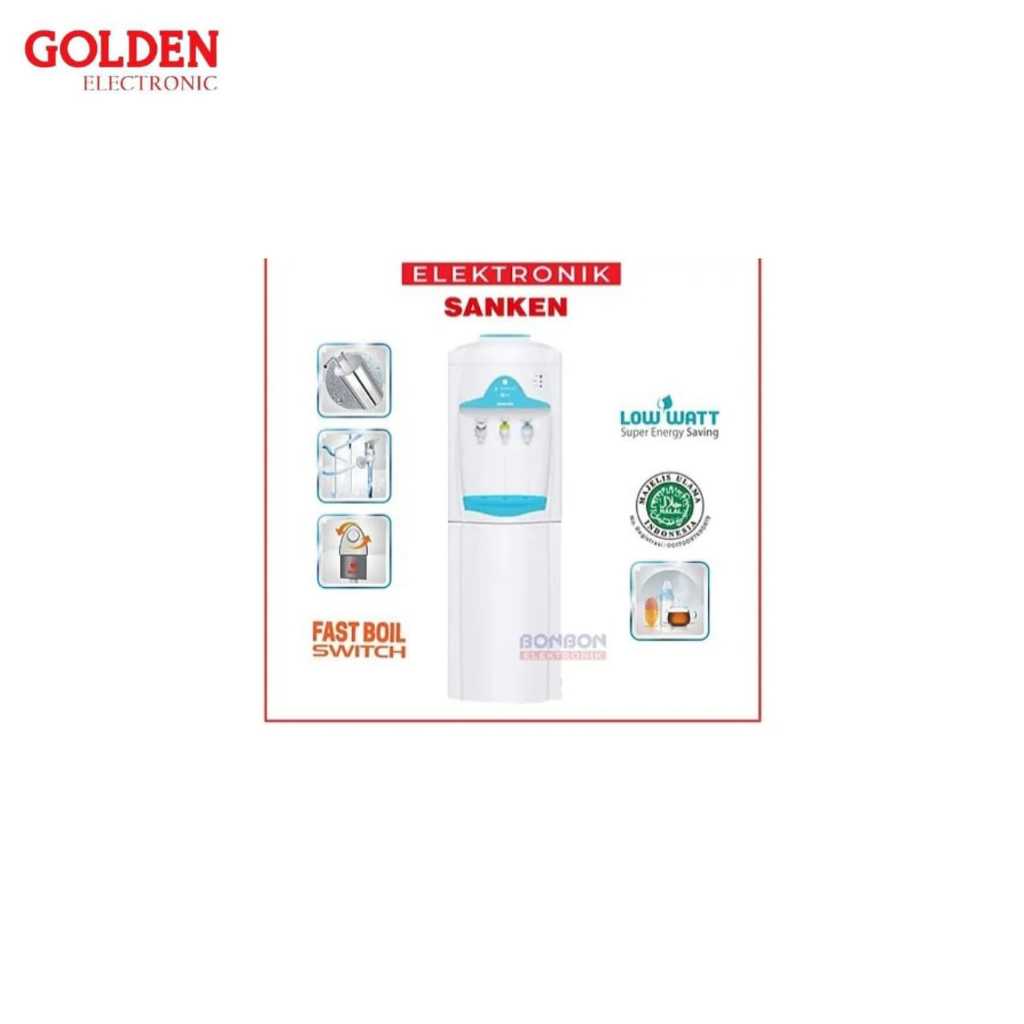 Sanken Dispenser Galon Atas HWE-69BL / HWE 69 BL Biru