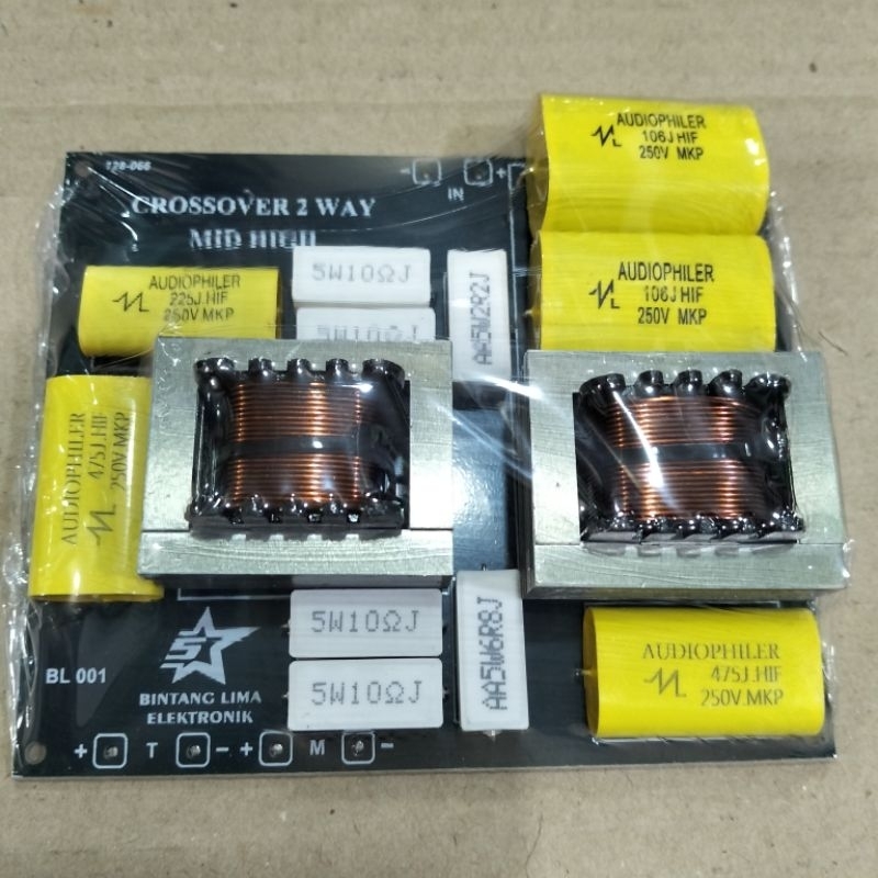 Kit crossover salon pasif 2 way ( middle + high) kode BL 001 500watt
