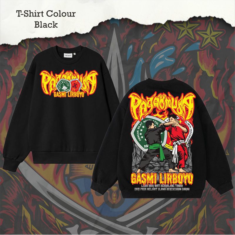 Sweater PN Pagar Nusa Gasmi Lirboyo Lebih Baik Mati Berkalang Tanah Sablon DTF Desain Terbaru by Ote