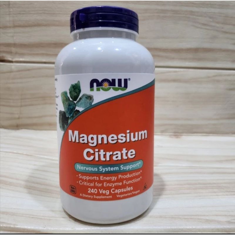 Now foods magnesium citrate 240veg capsules