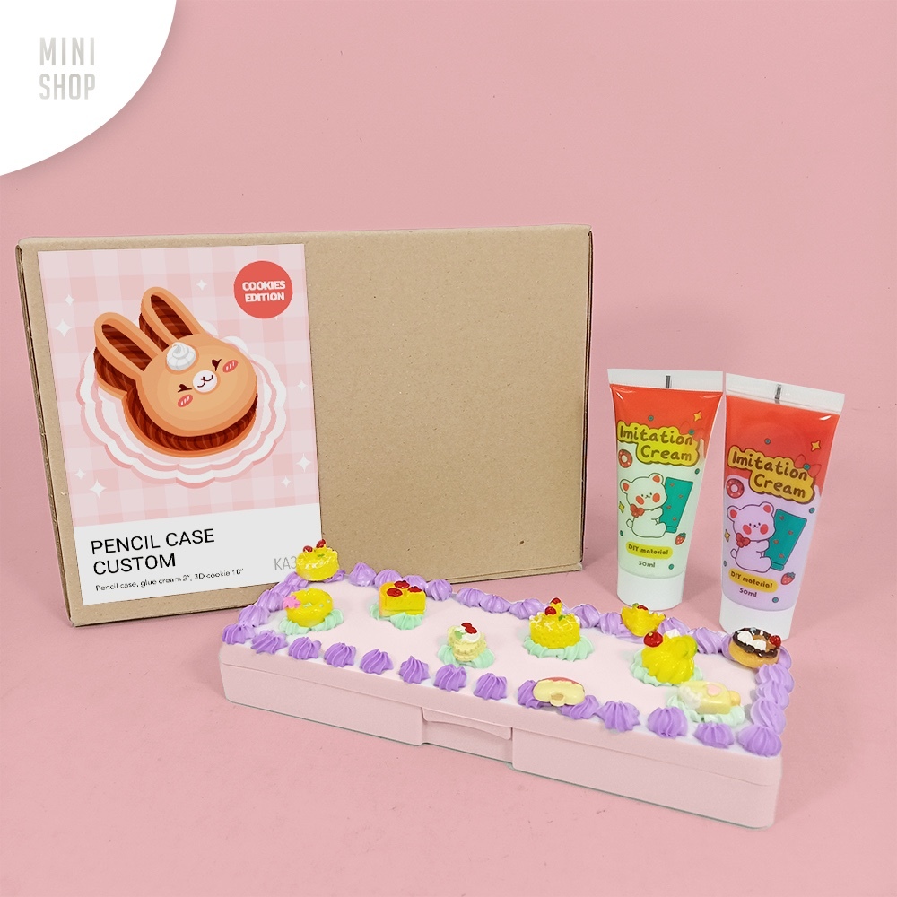 

KA301 - kotak pensil DIY aesthetic tema Pastry( Pencil Case / Cookies / Cake / Roti )