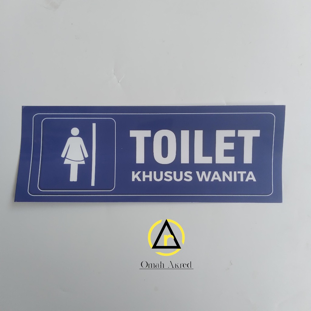 

Stiker Toilet Khusus Wanita - Kamar Mandi Perempuan - Kamar Mandi/WC Khusus Perempuan