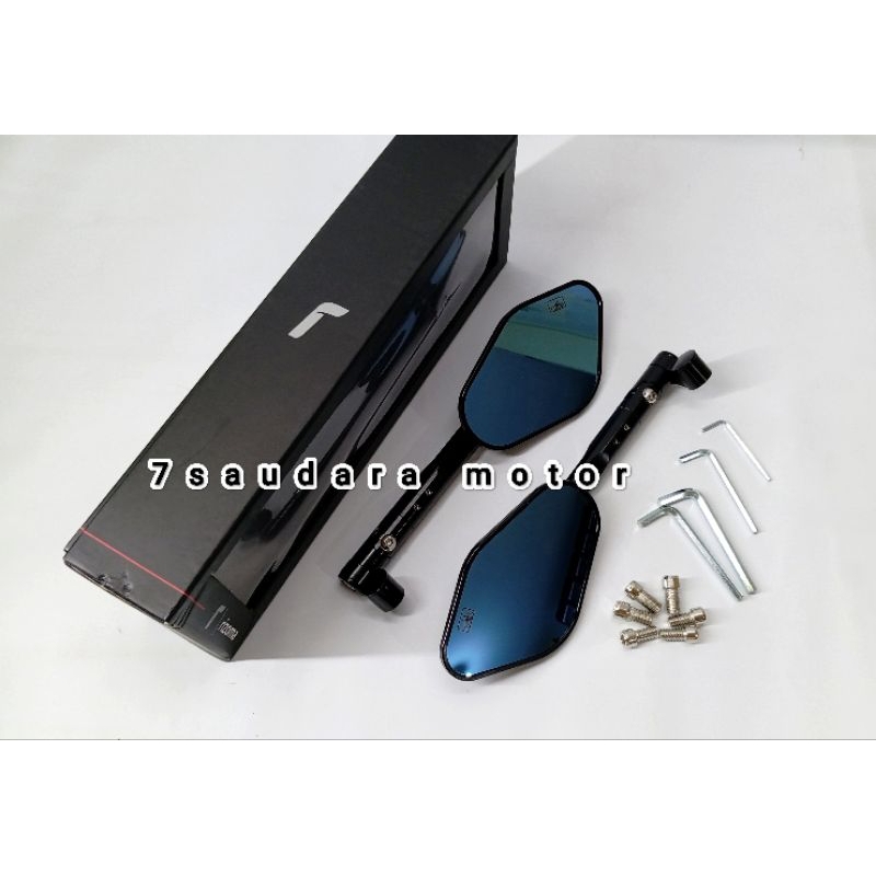 spion rizoma ellise original bahan full cnc motor x max 250cc, pcx 160 , adv,