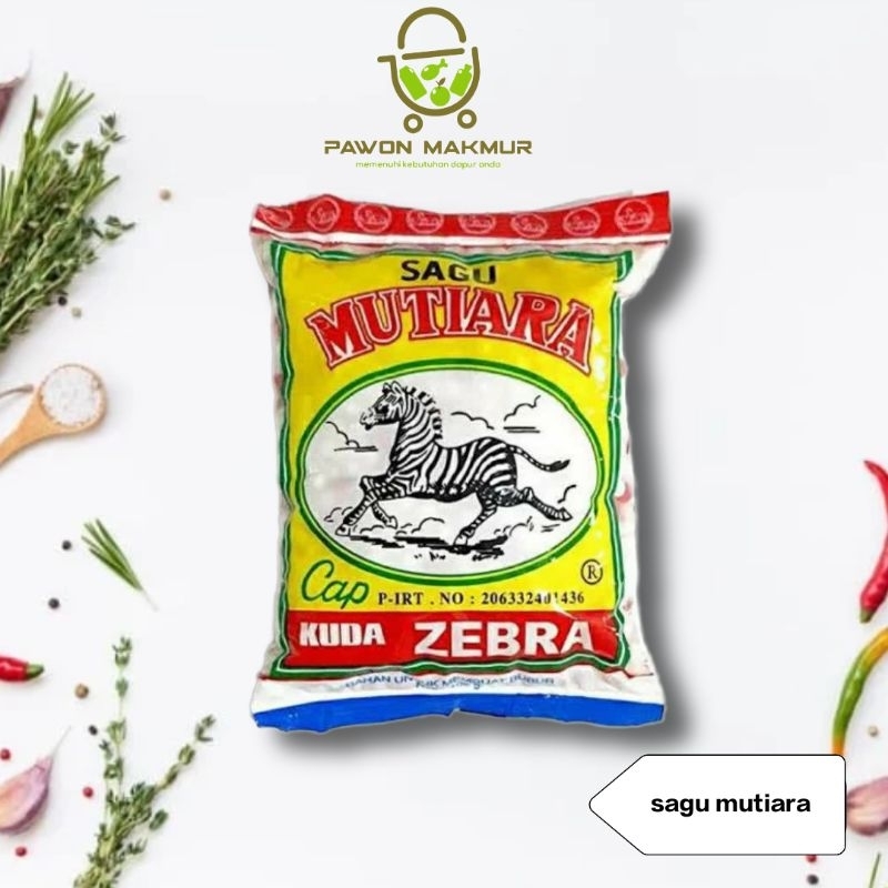 

SAGU MUTIARA CAP KUDA ZEBRA KEMASAN 100grm