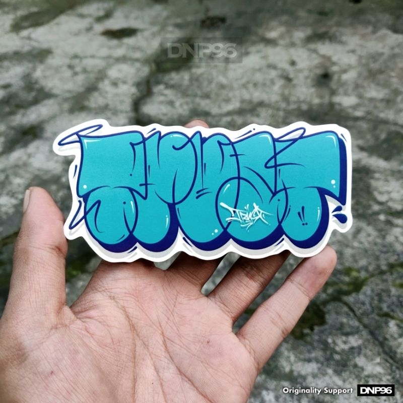 

Stiker Grafiti Sticker Graffiti "TRUST" / Sticker Helm / Sticker Aesthetic / Sticker Tahan Air