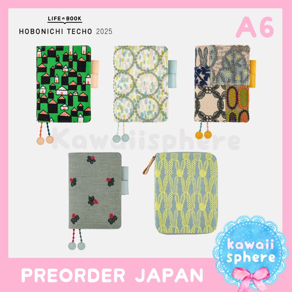 

Hobonichi Techo 2025 A6 (Cover Only) | Mina Perhonen | Hobonichi 2025 | Preorder Handcarry Japan