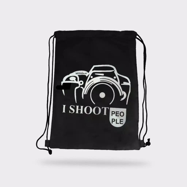 GTM-KAMERA - Tas Ransel Serut Pria Wanita Kanvas Murah