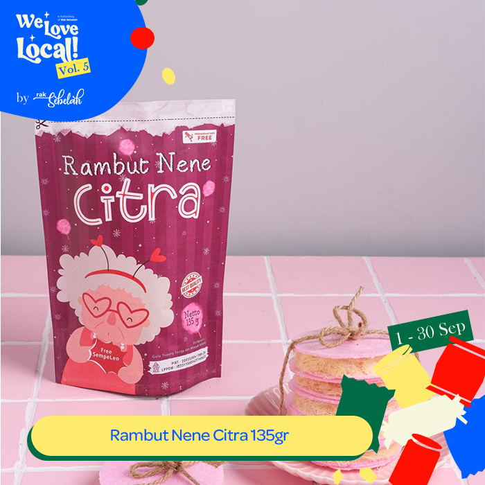 

Rambut Nene Citra 135gr - No Preservatives | Arbanat Arum Manis Nenek