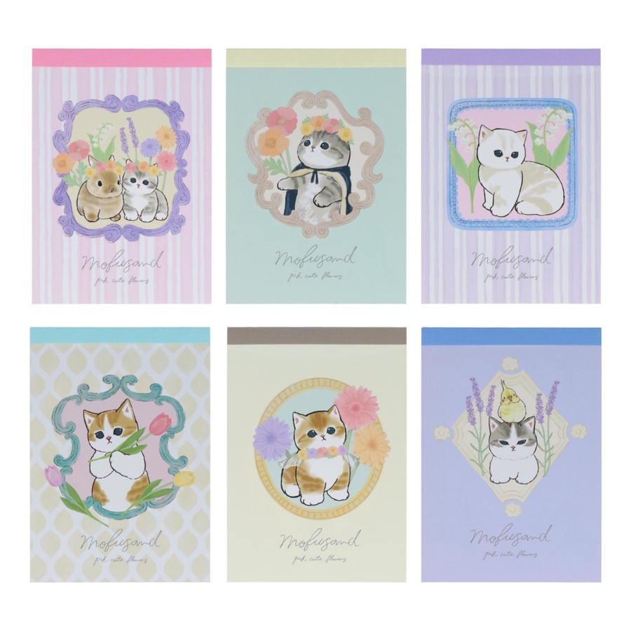 

Mini Memo Pad Mofusand Spring Garden Cat Neko Bandai Namco Note Kecil Limited Edition