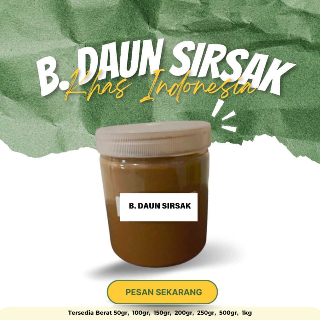 

SSERBUK BUBUK HERBAL ALAMI DAUN SIRSAK