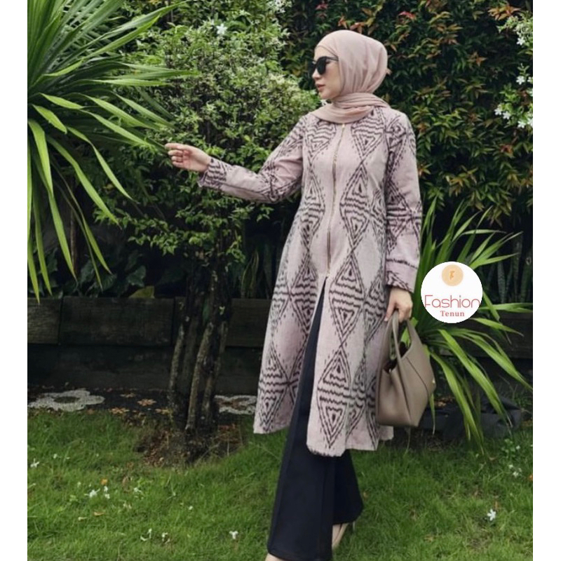 FASHION_TENUN ( aura dress tenun) / Tunik Dress / Baju couple / Dress couple / Dress pesta / Dress k