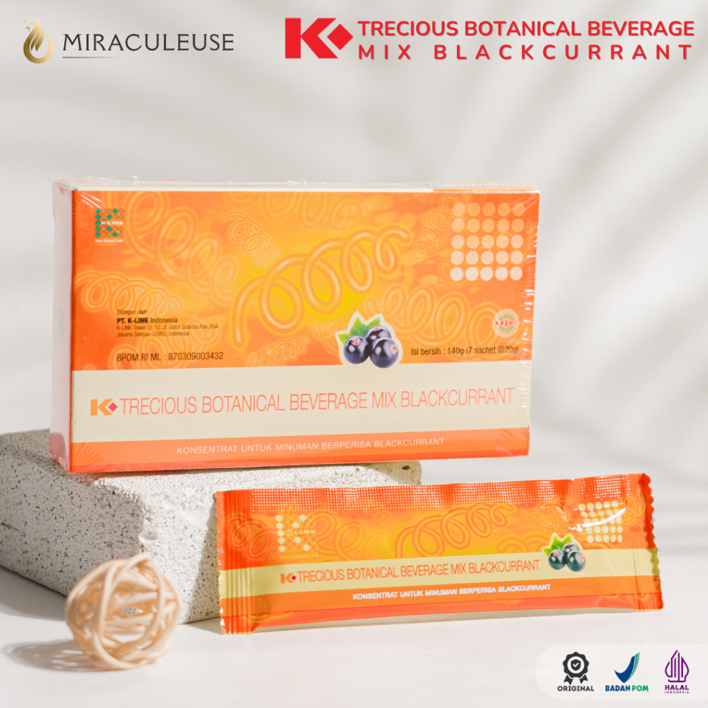 K - Trecious Botanical Beverage Mix Blackcurrant | SPIRULINA K LINK | SPIRULINA CAIR | ORIGINAL