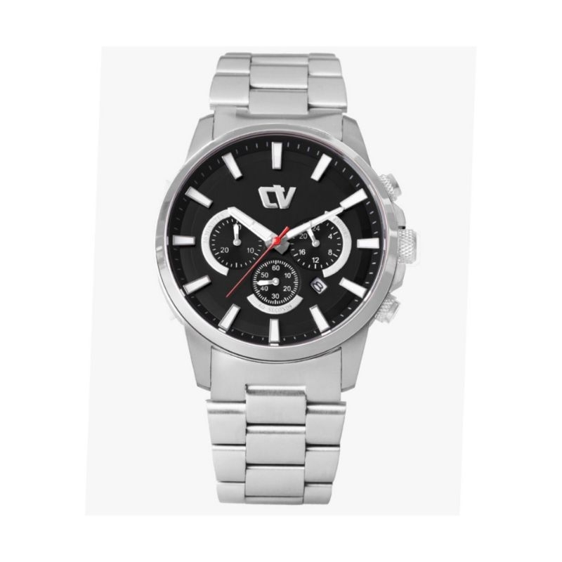 Jam Tangan Wanita CHRIST VERRA CV C 10721L-11 BLK Stainless Steel Strap