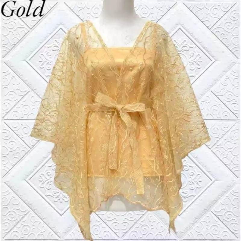 PROMO BISA COD CARDIGAN TILE TALI OUTER BROKAT KONDANGAN OUTER PESTA OUTER KEBAYA WARNA LILAC HITAM 