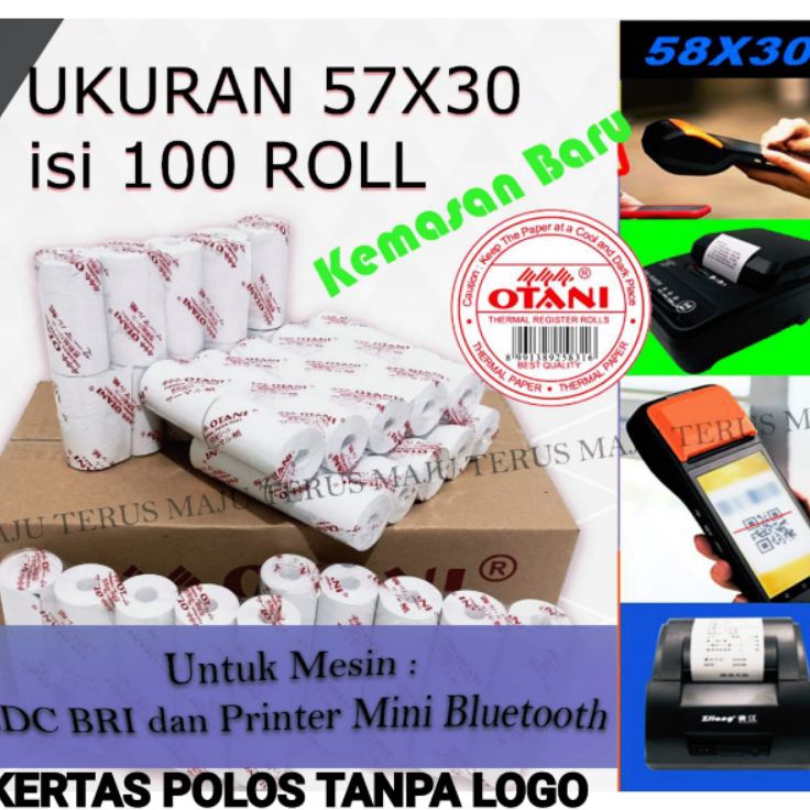 

Promo Kertas Thermal Struk Perdus 57x3 Merk Otani M39