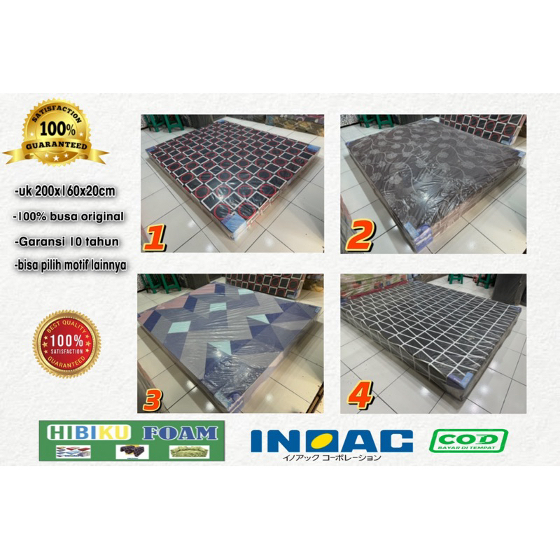kasur busa inoac / kasur inoac ukuran 200x160x20 d16/d20/d23
