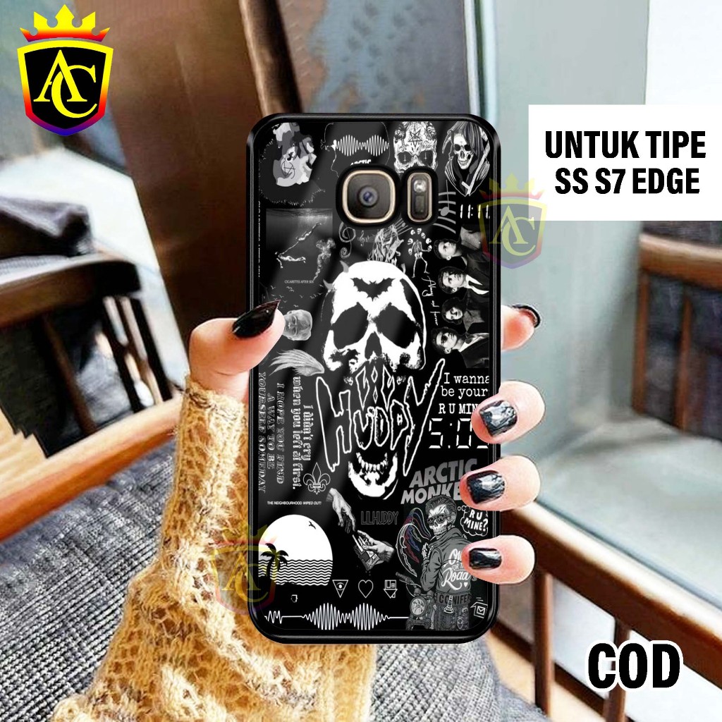 Case Samsung S7 Edge - Hardcase Glossy casing Hp Samsung S7 Edge Terbaru [Motif - Aesthetic 01] - An