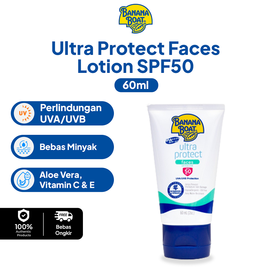 Banana Boat Ultra Protect Faces Lotion SPF 50 PA++++ - Sunscreen