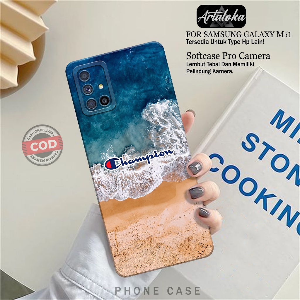 Softcase Hp Samsung Galaxy M51 Fashion Case Branded Case Samsung Galaxy M51 Silikon TPU Pro Camera C