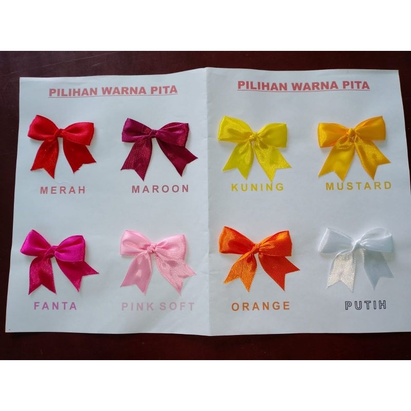 

Pita Souvenir Termurah isi 50 tinggal tempel ukuran pita 2cm