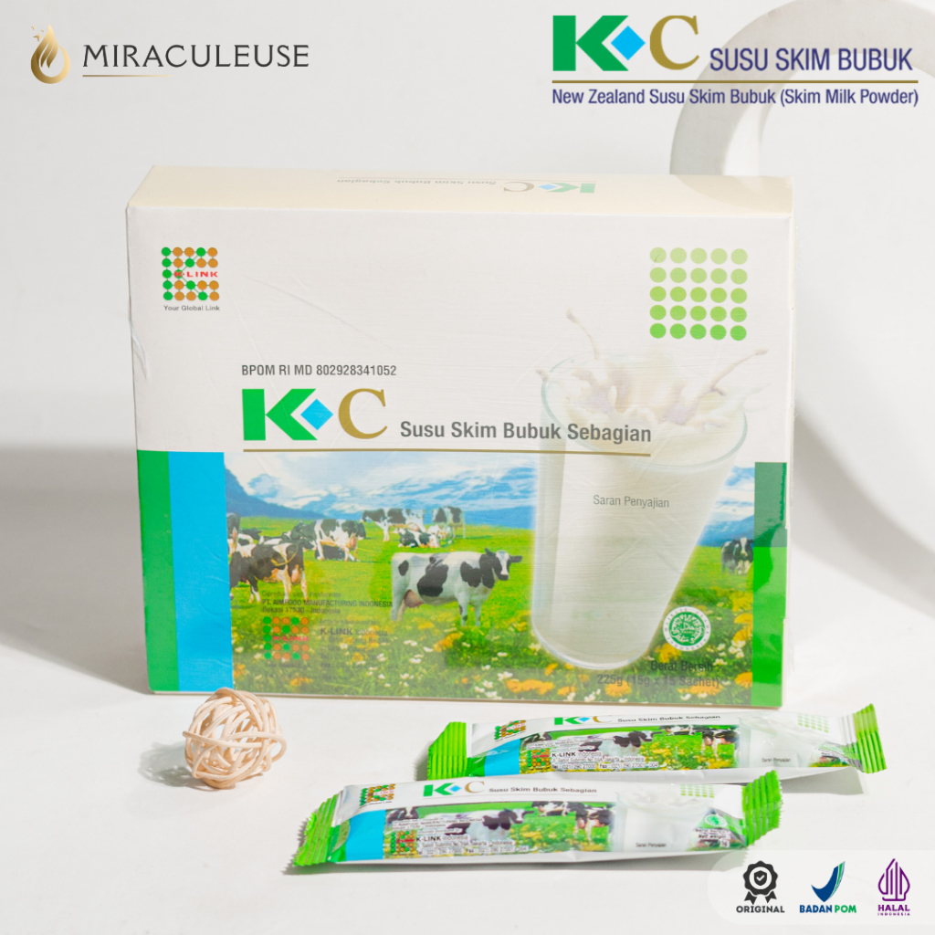 

K-C Susu Skim isi 15 Sachet Susu Colostrum | Kolostrum Bubuk Original K-link