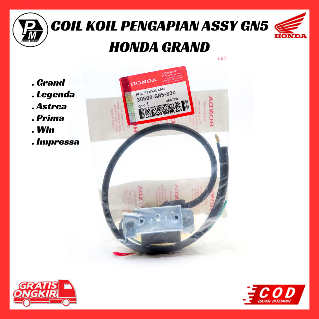coil supra - koil supra lama - koil astrea grand - kuil motor honda grand ori oem 30500-GN5-830