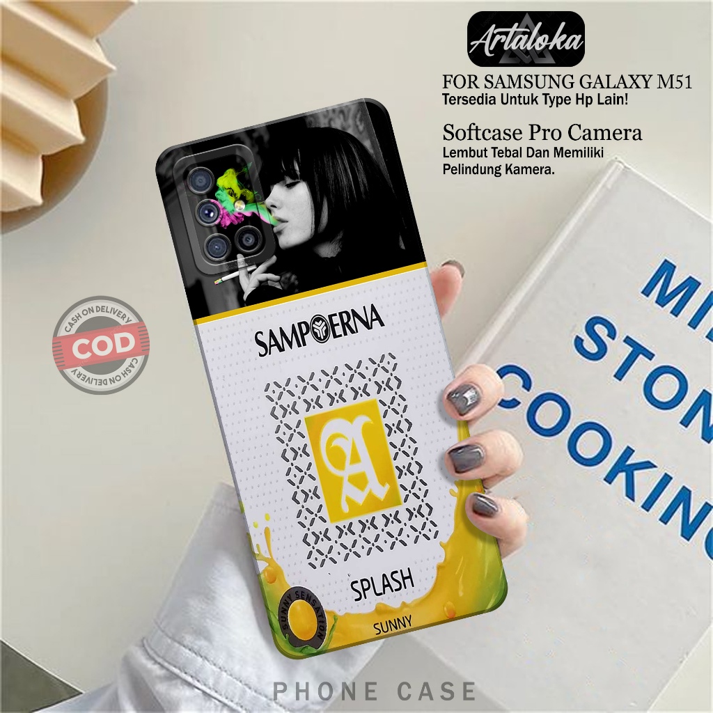Softcase Hp Samsung Galaxy M51 Fashion Case RK Case Samsung Galaxy M51 Silikon TPU Pro Camera Casing