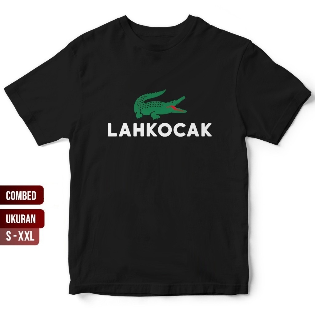 Baju Kaos Plesetan LAHKOCAK - parodi merek brand logo kata kata tulisan lucu unik dewasa anak