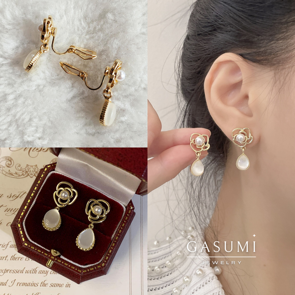 AMANDA - Anting Jepit Tanpa Tindik Earclip Clip Earrings Klip Anting Giwang Klep No Pierced Earring 